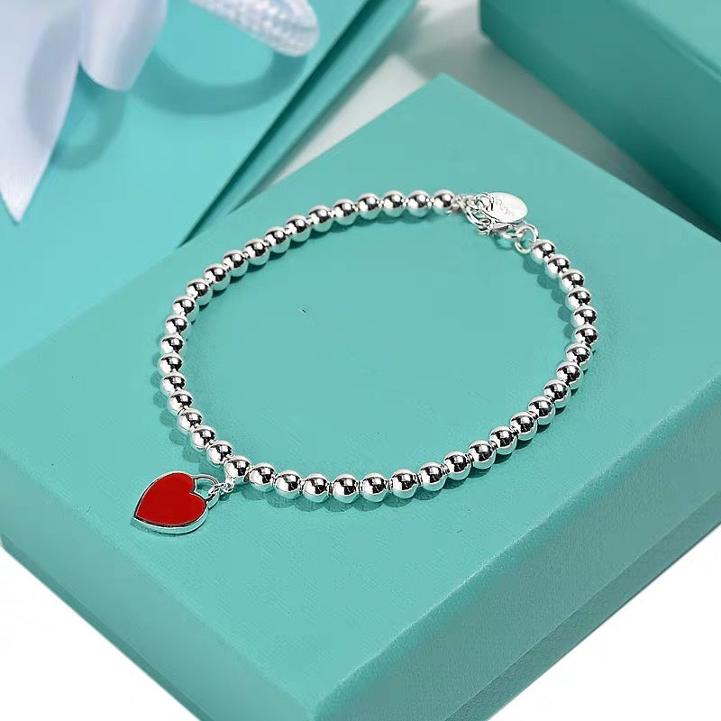 TIFFANY MINI HEART BRACELET SILVER