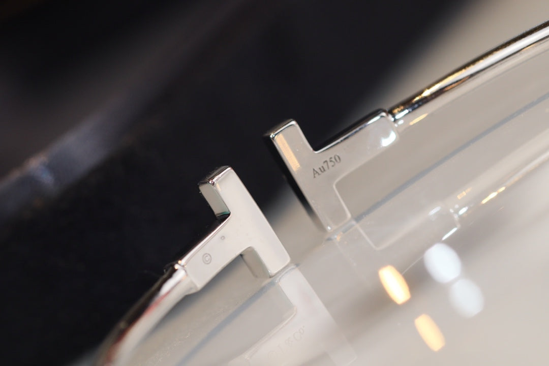 TIFFANY T BRACELET 1.8MM TURQUOISE DIAMOND SILVER