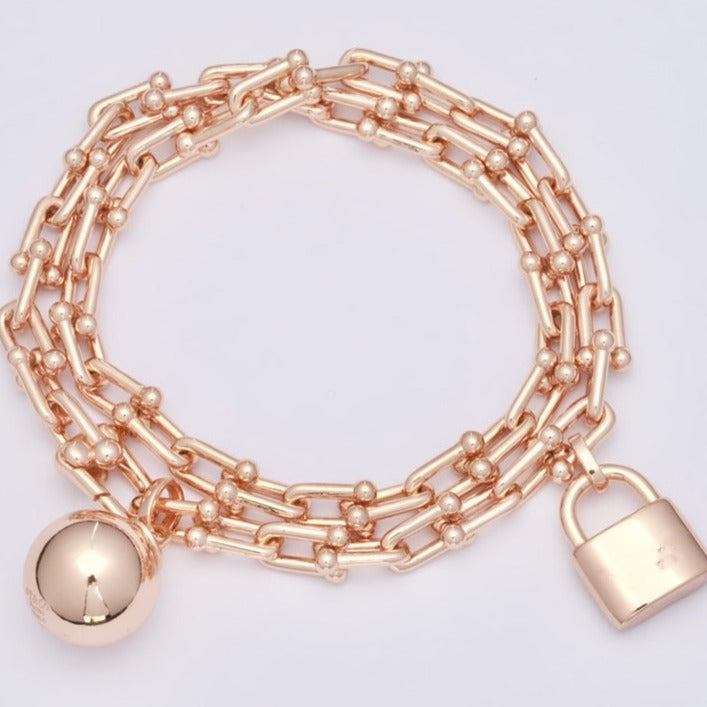 TIFFANY HARDWEAR WRAP PINK GOLD BRACELET