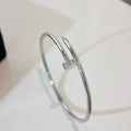 CARTIER JUSTE BRACELET 2.5MM SILVER DIAMOND