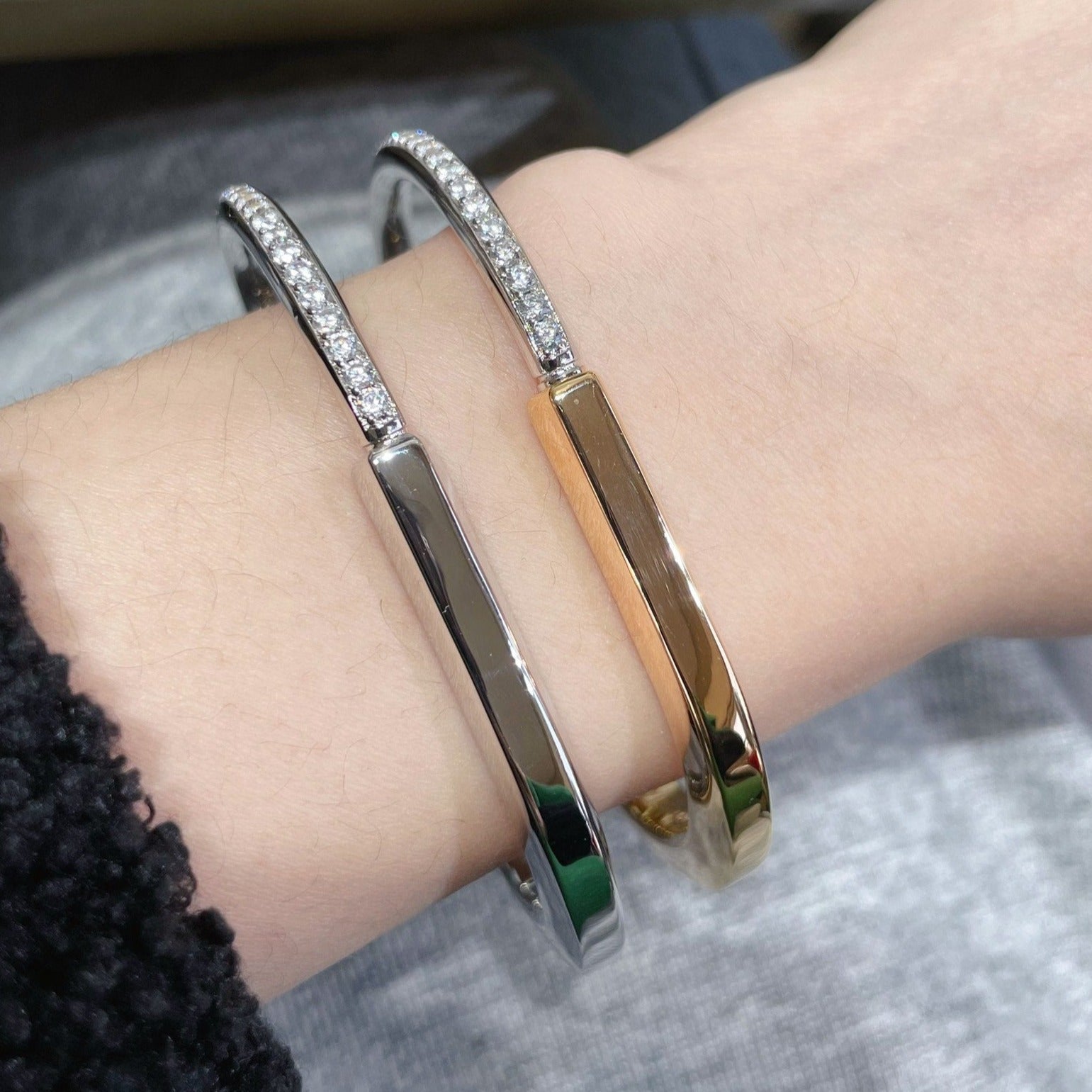 TIFFANY LOCK BRACELET DIAMOND