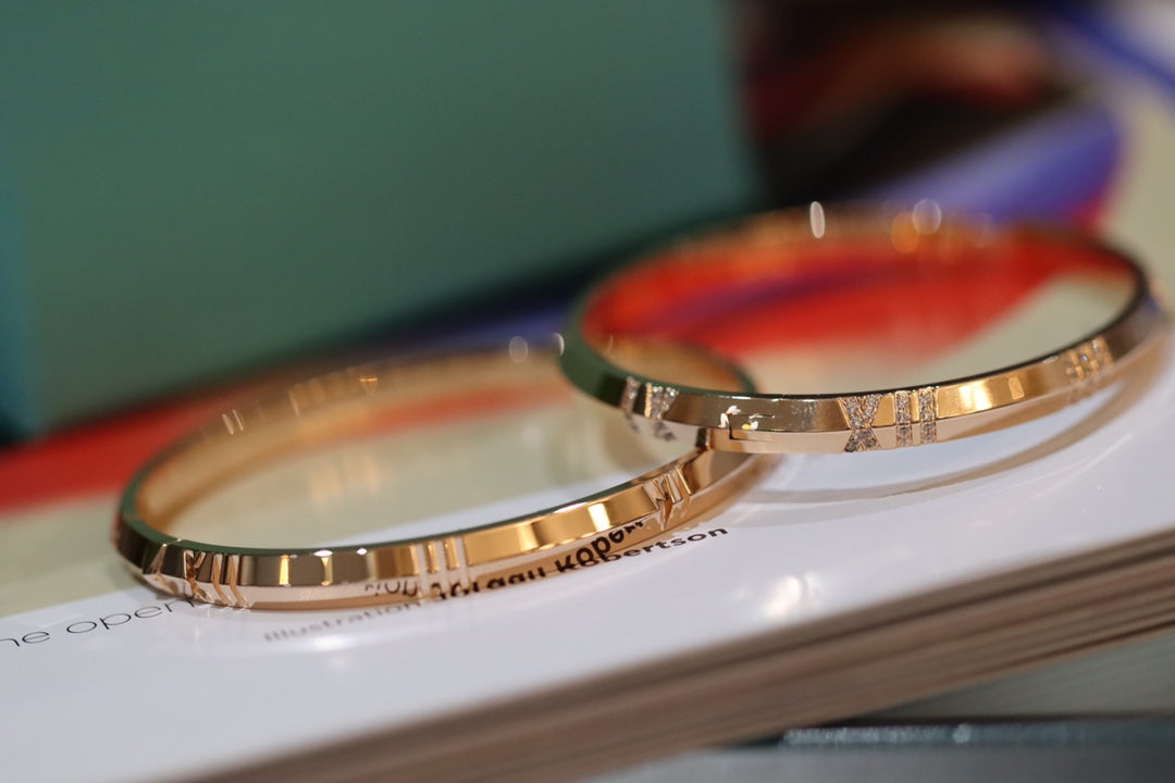TIFFANY ATLAS X PINK GOLD BRACELET