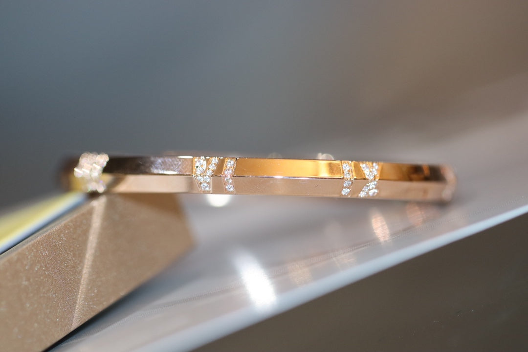 TIFFANY ATLAS X PINK GOLD BRACELET