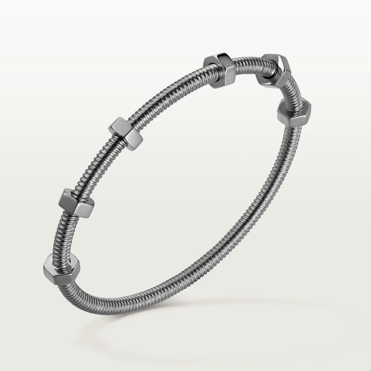 CARTIER NUTS AND BOLTS NON-RHODIUMIZED SILVER BRACELET