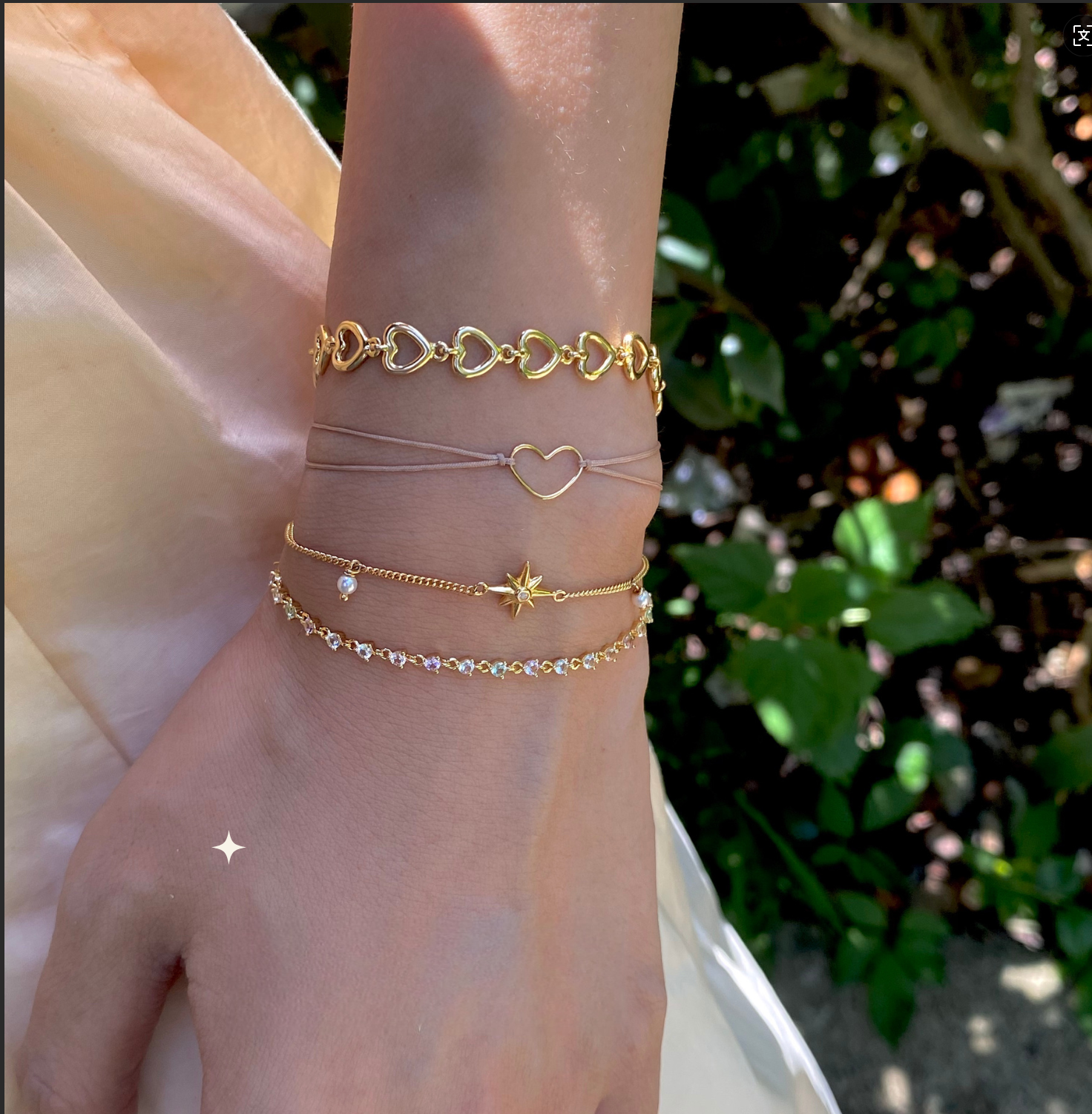 Heart Pendant Bracelet