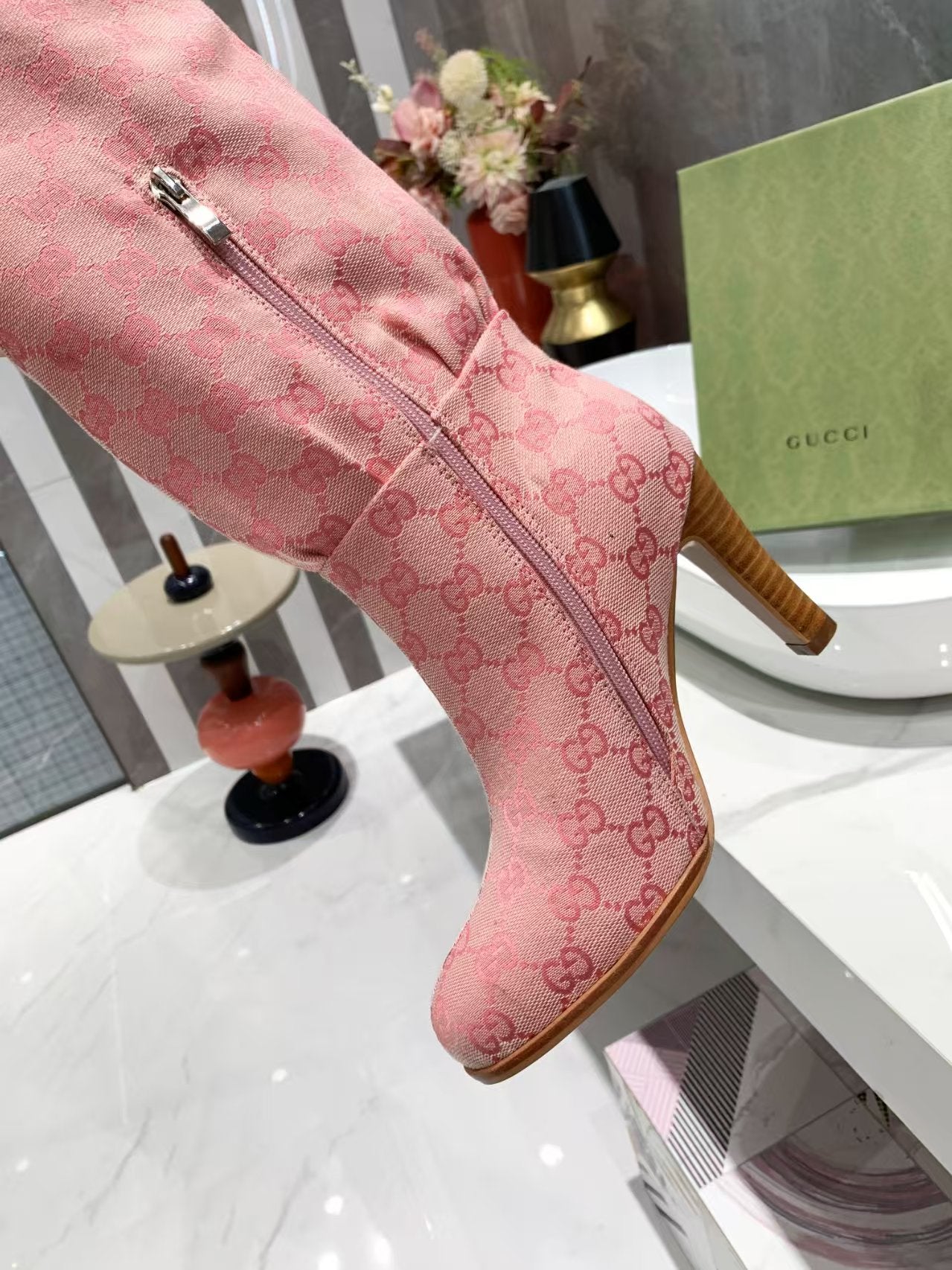 Gucci Pink Boots