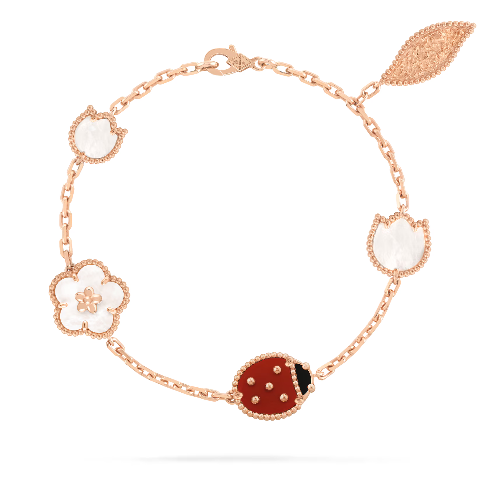 VCA Lucky Spring bracelet, 5 motifs