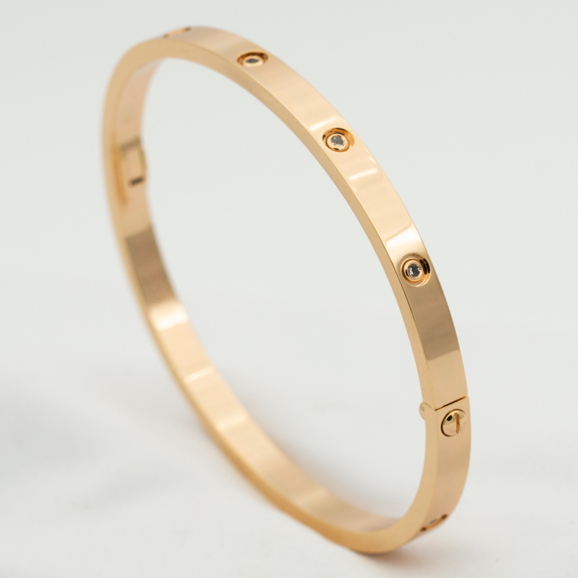 CARTIER LOVE BRACELET 3.65MM 10 DIAMONDS