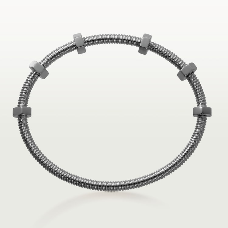 CARTIER NUTS AND BOLTS NON-RHODIUMIZED SILVER BRACELET