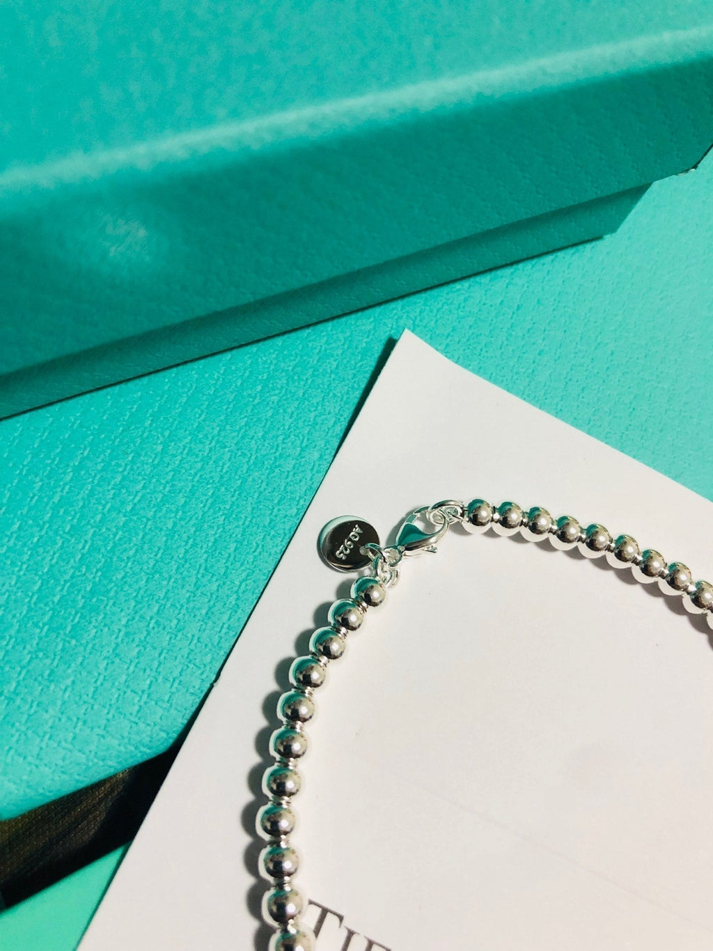 TIFFANY LOVE TIFFANY RED HEART TAG BEAD BRACELET