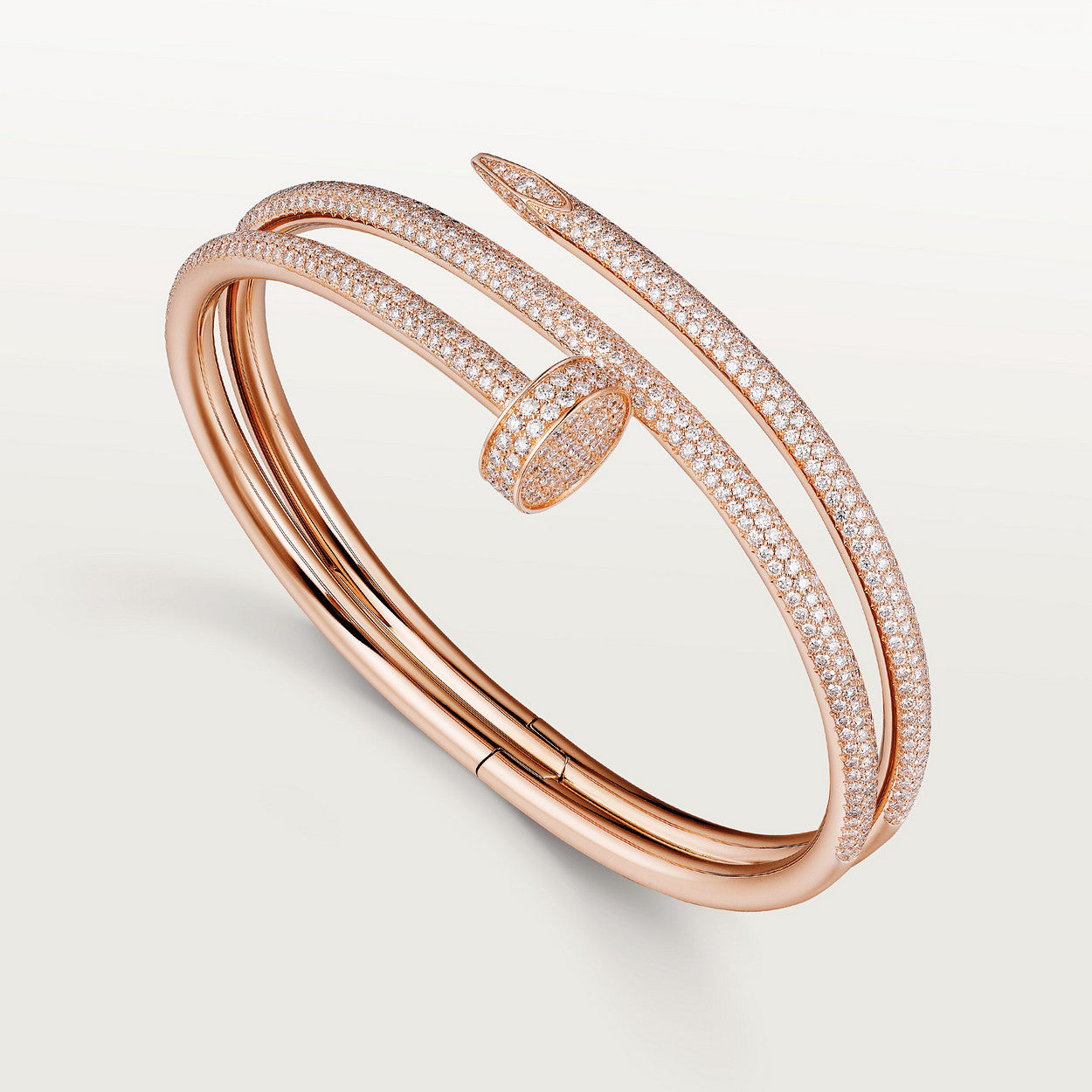 CARTIER JUSTE BRACELET 3.5MM DOUBLE ROW FULL DIAMOND