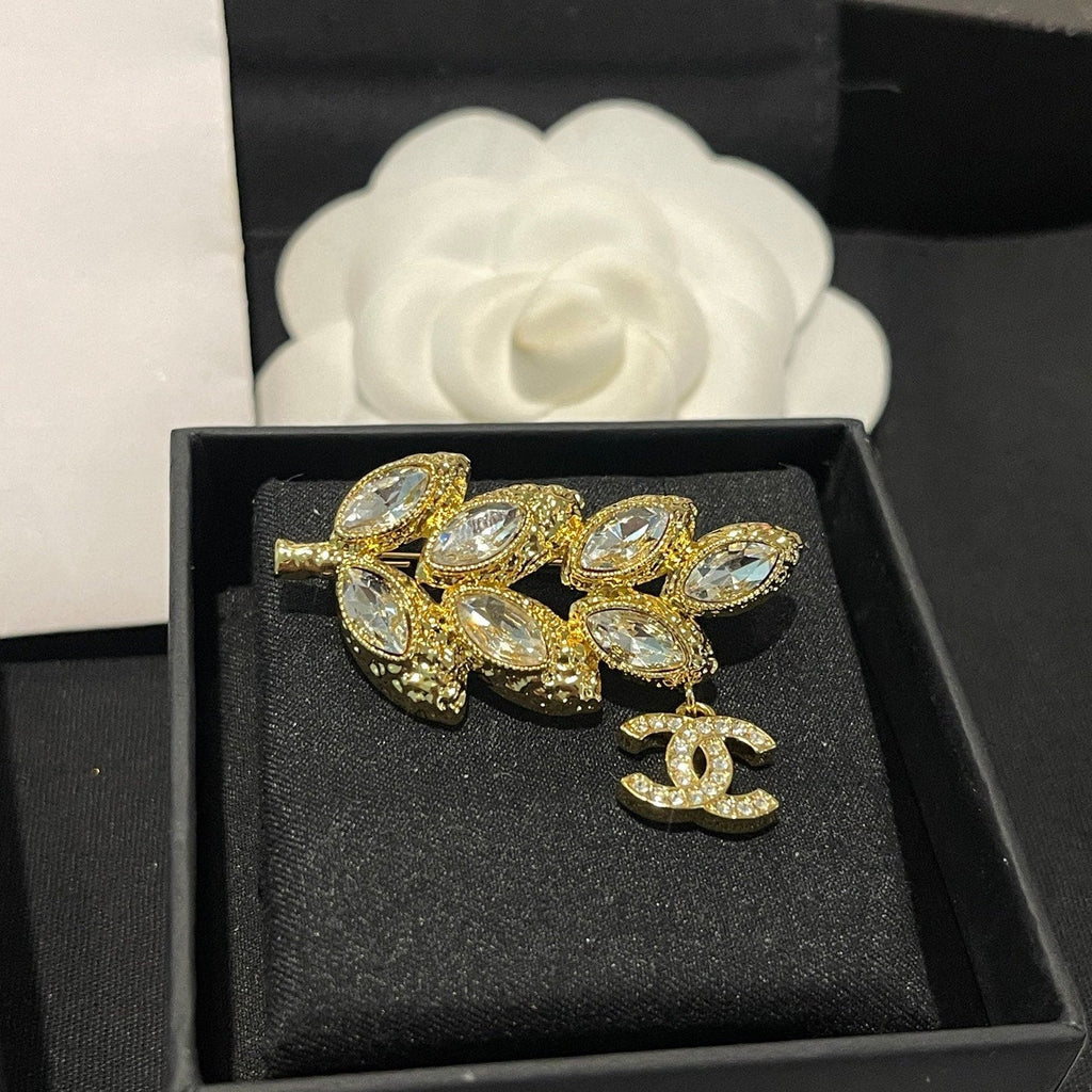 Chanel Leaf Brooch