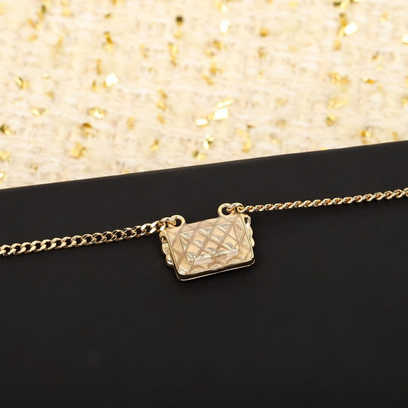18K  Chanel Bag Pendant Necklace