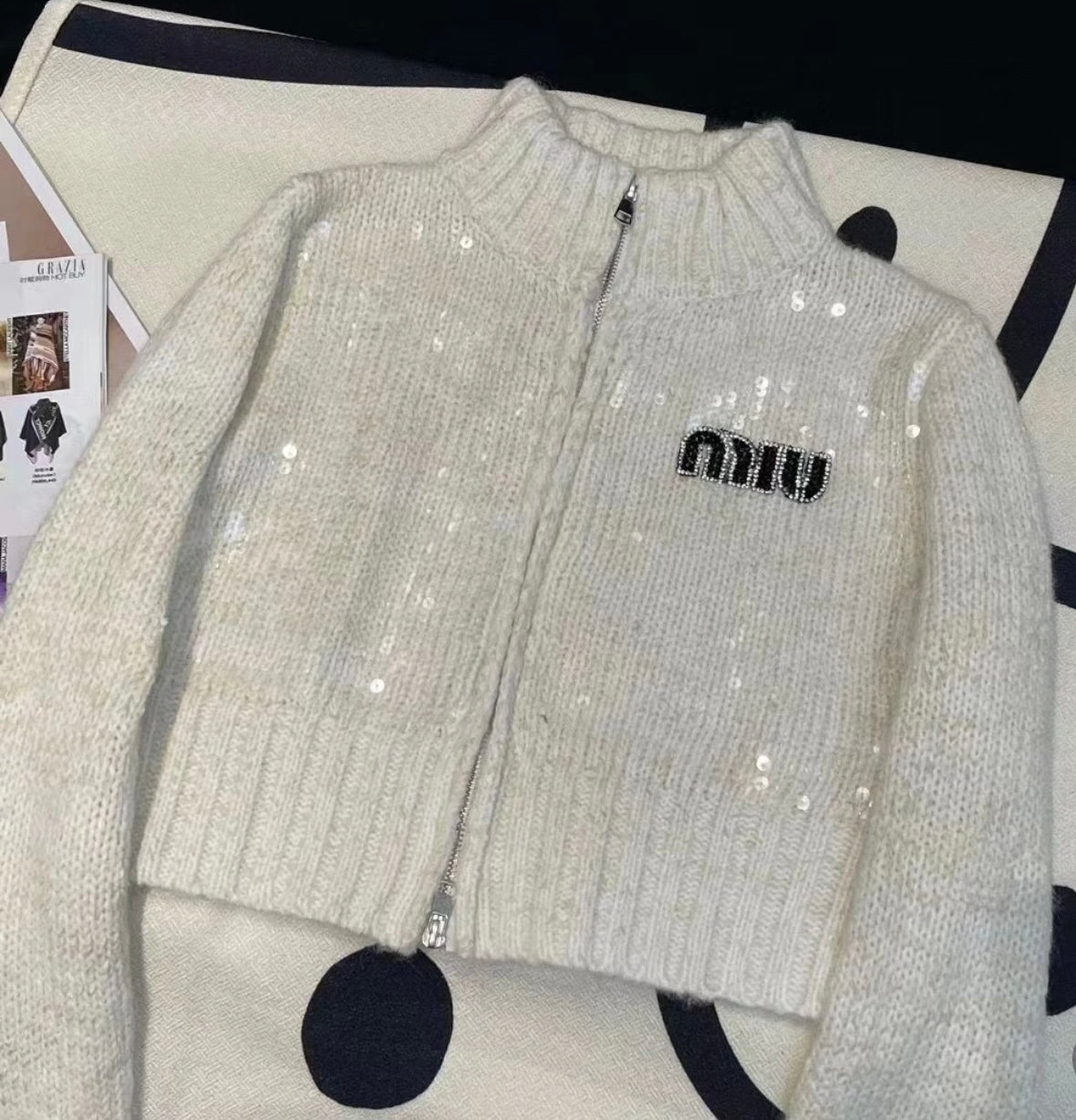 Miu Miu White Cardigan