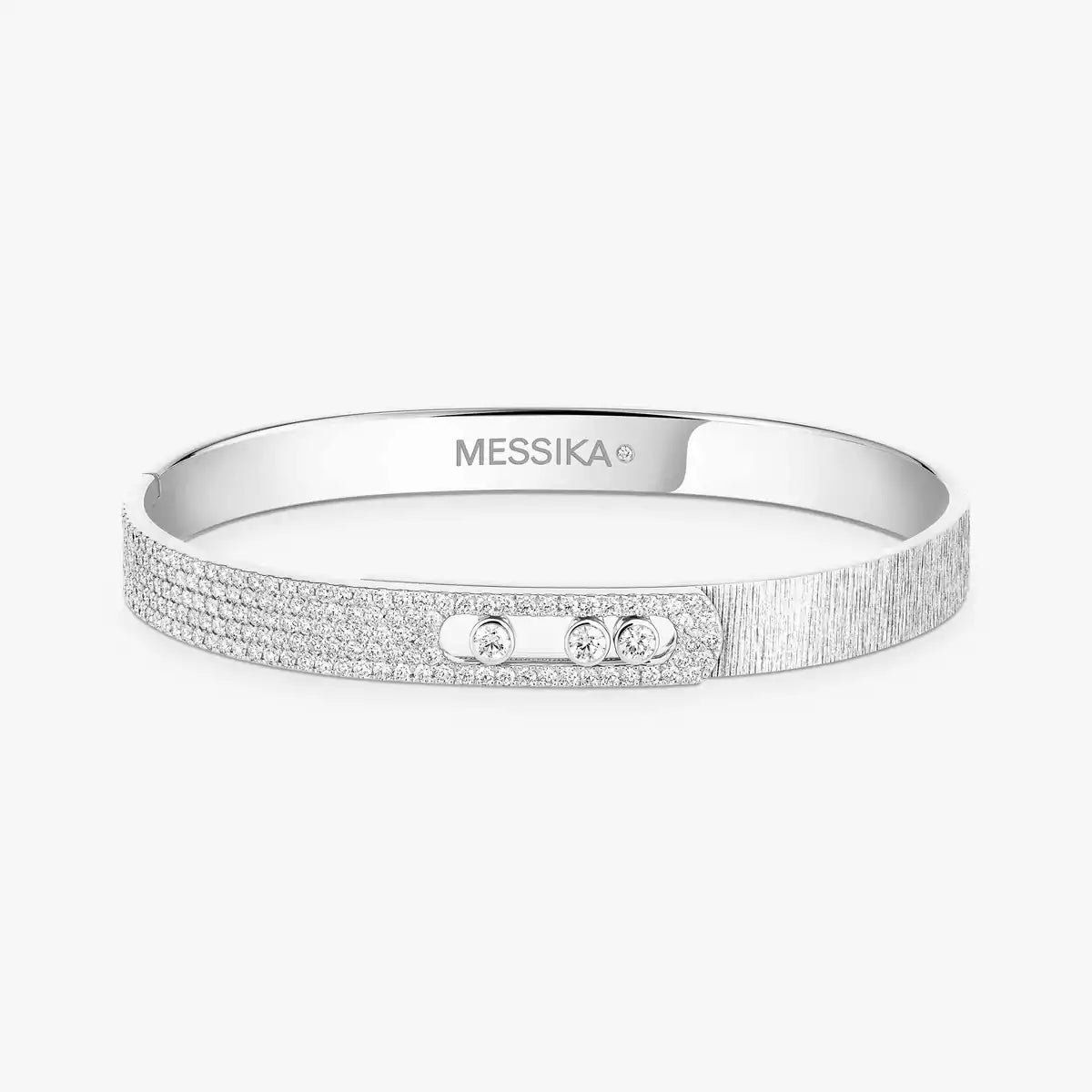 Messika Move Noa Ciselé Semi-Pavé Bangle