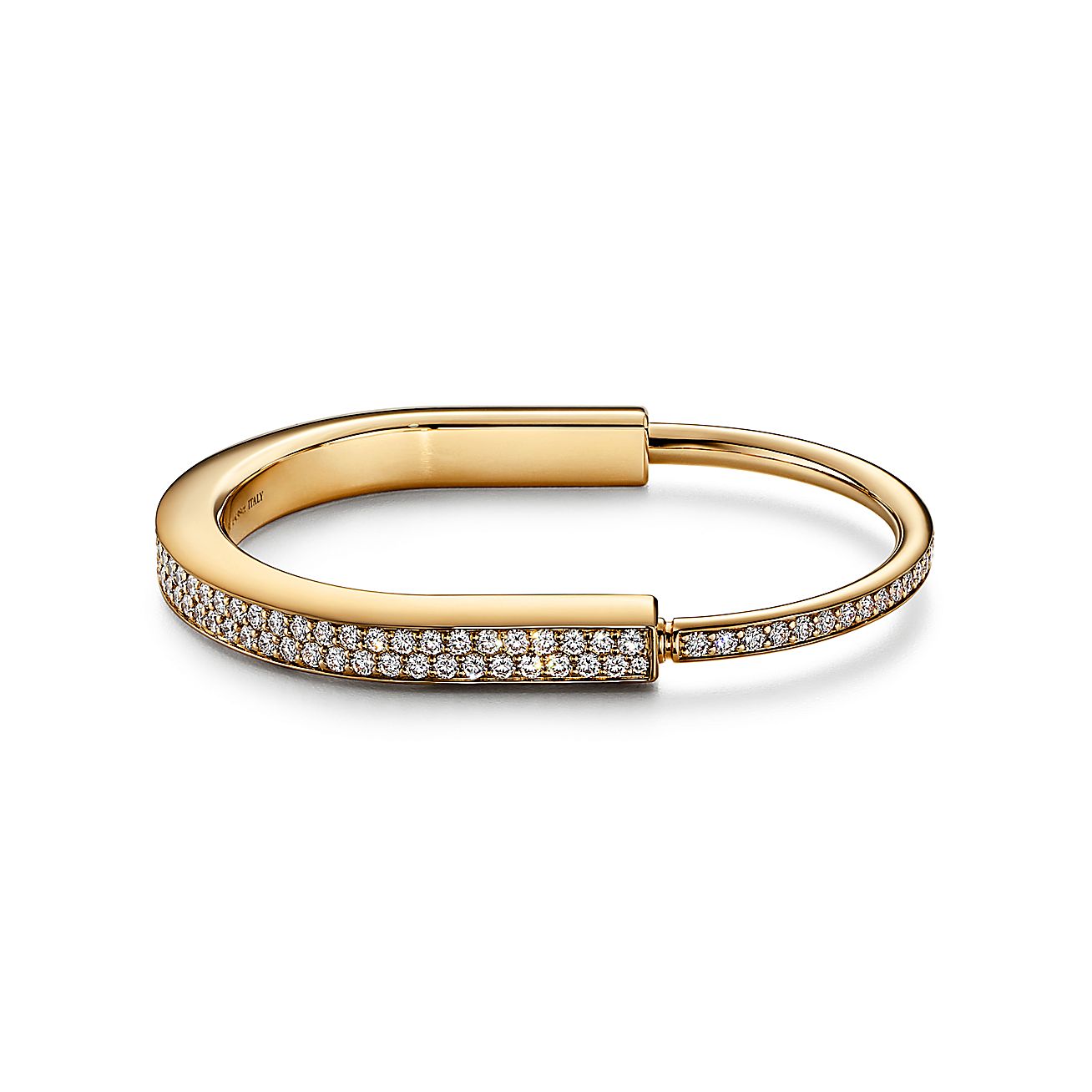 TIFFANY LOCK BRACELET DIAMOND PAVED
