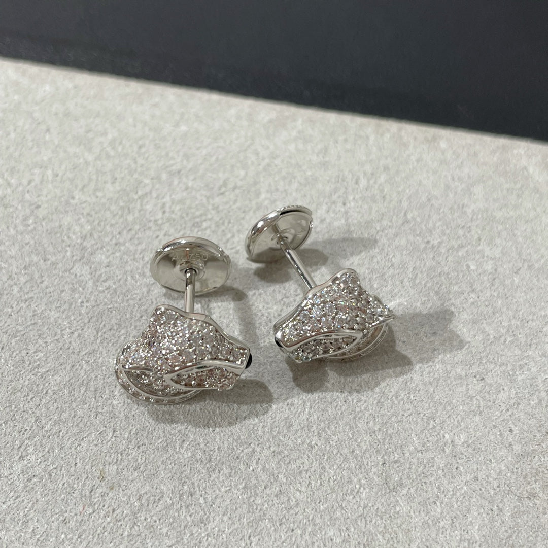 CARTIER PANTHERE DIAMOND EARRINGS
